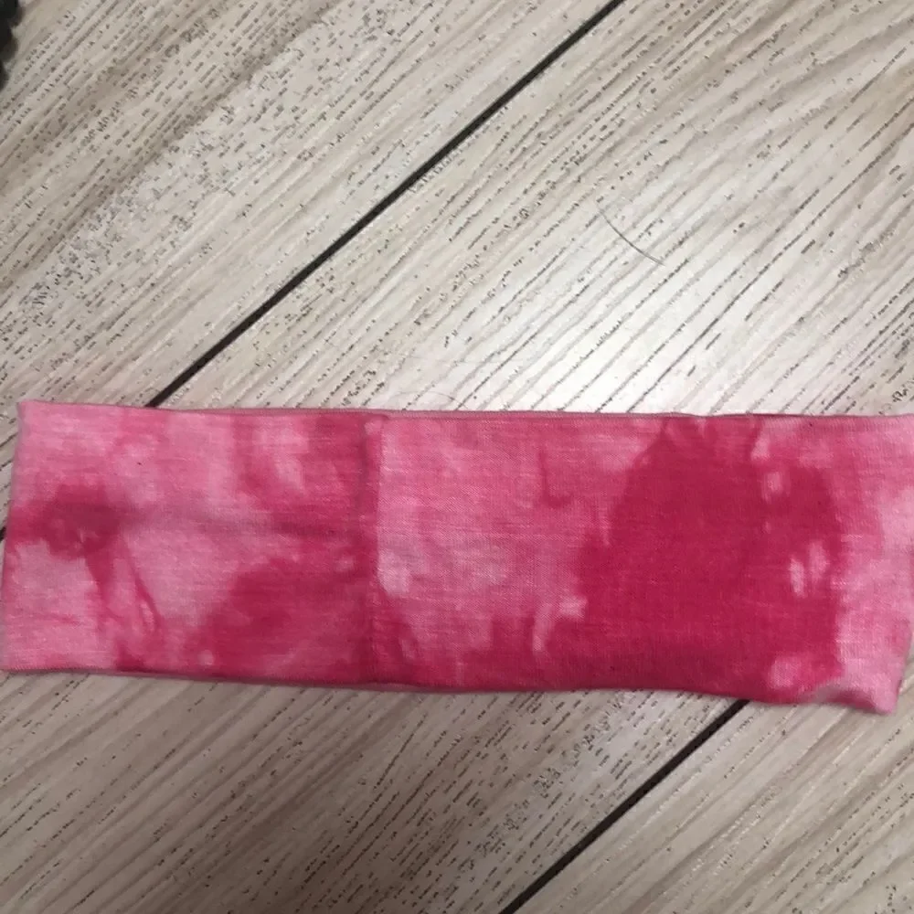 Fitness bundle Pink headband/barbell bracelet